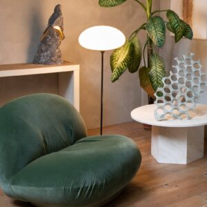 Svítidlo GUBI tmavě červená/bílá kov/sklo