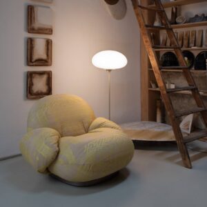 Svítidlo GUBI šedý/bílý kov/sklo