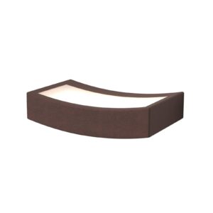 Svítidlo Gibas rezavá/opálová ocel Corten ohraněná/hliník práškovaný/metakrylát