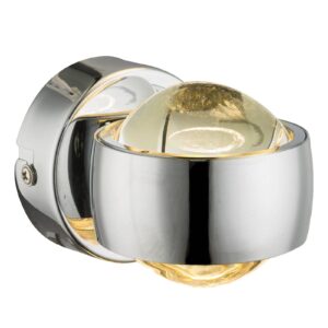 Svítidlo Globo chrom kov/sklo