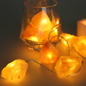 Svítidlo Globo oranžová plast/solné krystaly