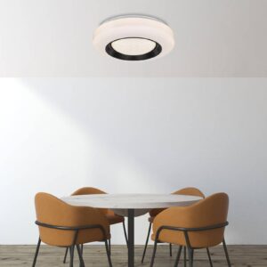 Svítidlo Globo bílá/matná černá kov/plast/akryl