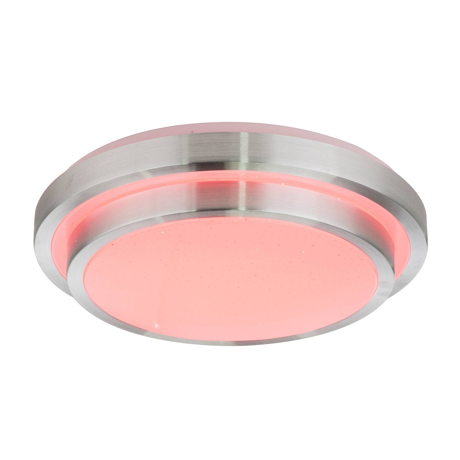 Globo LED stropní světlo Ina II, změna barvy RGB, Ø 41cm, Obývací pokoj / jídelna, hliník, kov, akryl, 32W, K: 10.5cm - Image 4