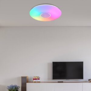 Svítidlo Globo bílý/čirý plast/železo