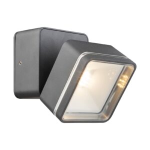 Svítidlo Globo antracit/čirá hliníkový tlakový odlitek/plast