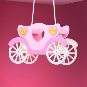 Svítidlo Globo růžová/žlutá/bílá plast