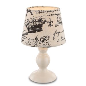 Svítidlo Globo krémová/černá kov/látka