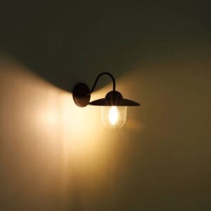 Svítidlo Globo černá/čirá plast