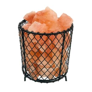 Svítidlo Globo černá matná/přírodní barva solný krystal