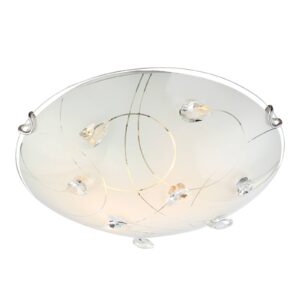 Svítidlo Globo matný nikl/stříbrná/čirá železo/sklo/křišťál