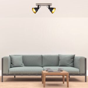 Svítidlo Globo matná černá/světlé dřevo kov/dřevo