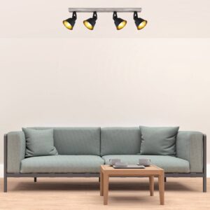 Svítidlo Globo matná černá/světlé dřevo kov/dřevo