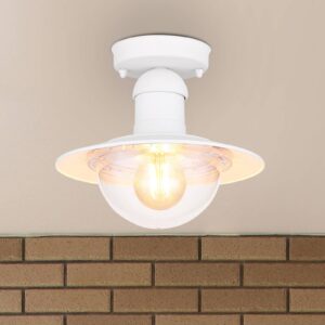 Svítidlo Globo bílý/čirý hliníkový odlitek/plast