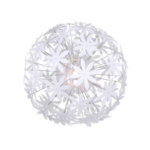 Svítidlo Globo bílý/mosaz plast