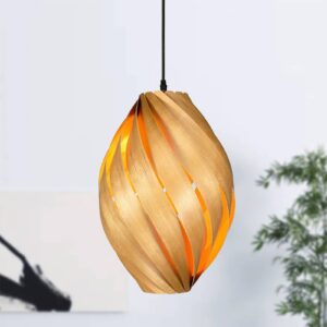 Svítidlo Gofurnit světlé dřevo dřevěná dýha třešeň