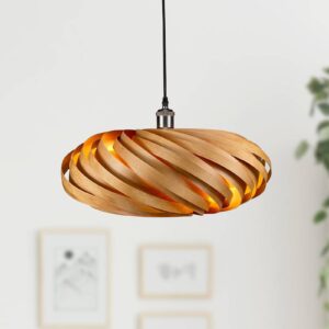 Svítidlo Gofurnit světlé dřevo dřevěná dýha třešeň/plexisklo