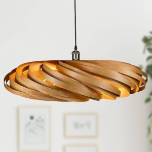 Svítidlo Gofurnit světlé dřevo dřevěná dýha třešeň/plexisklo