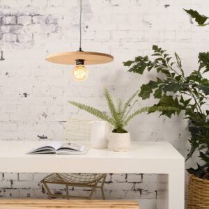 Svítidlo Good & Mojo přírodní/černá korek/železo/tkanina