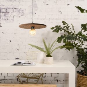 Svítidlo Good & Mojo tmavě hnědá/černá korek/železo/tkanina