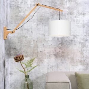 Svítidlo Good & Mojo přírodní/bílá bambus/Eco len