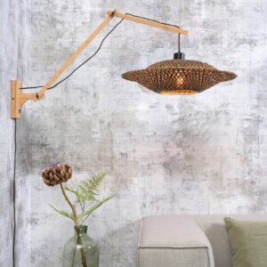 Svítidlo Good & Mojo přírodní/černá bambus/textil