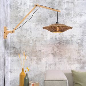 Svítidlo Good & Mojo přírodní/černá bambus/textil