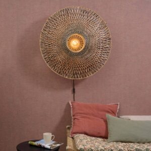 Svítidlo Good & Mojo přírodní/černá bambus/železo