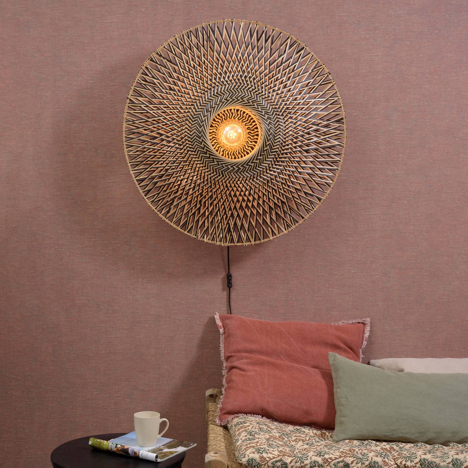 Svítidlo Good & Mojo přírodní/černá bambus/železo