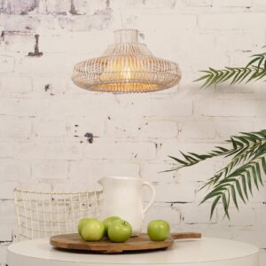Svítidlo Good & Mojo přírodní/nikl/čirá ratan/železo/plast