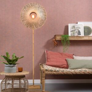 Svítidlo Good & Mojo přírodní/černá bambus/textil