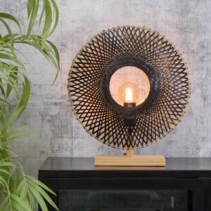 Svítidlo Good & Mojo přírodní/černá bambus/textil