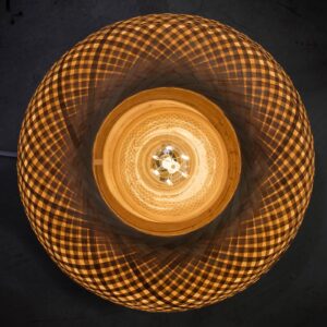 Svítidlo Good & Mojo bílá/přírodní bambus/textil