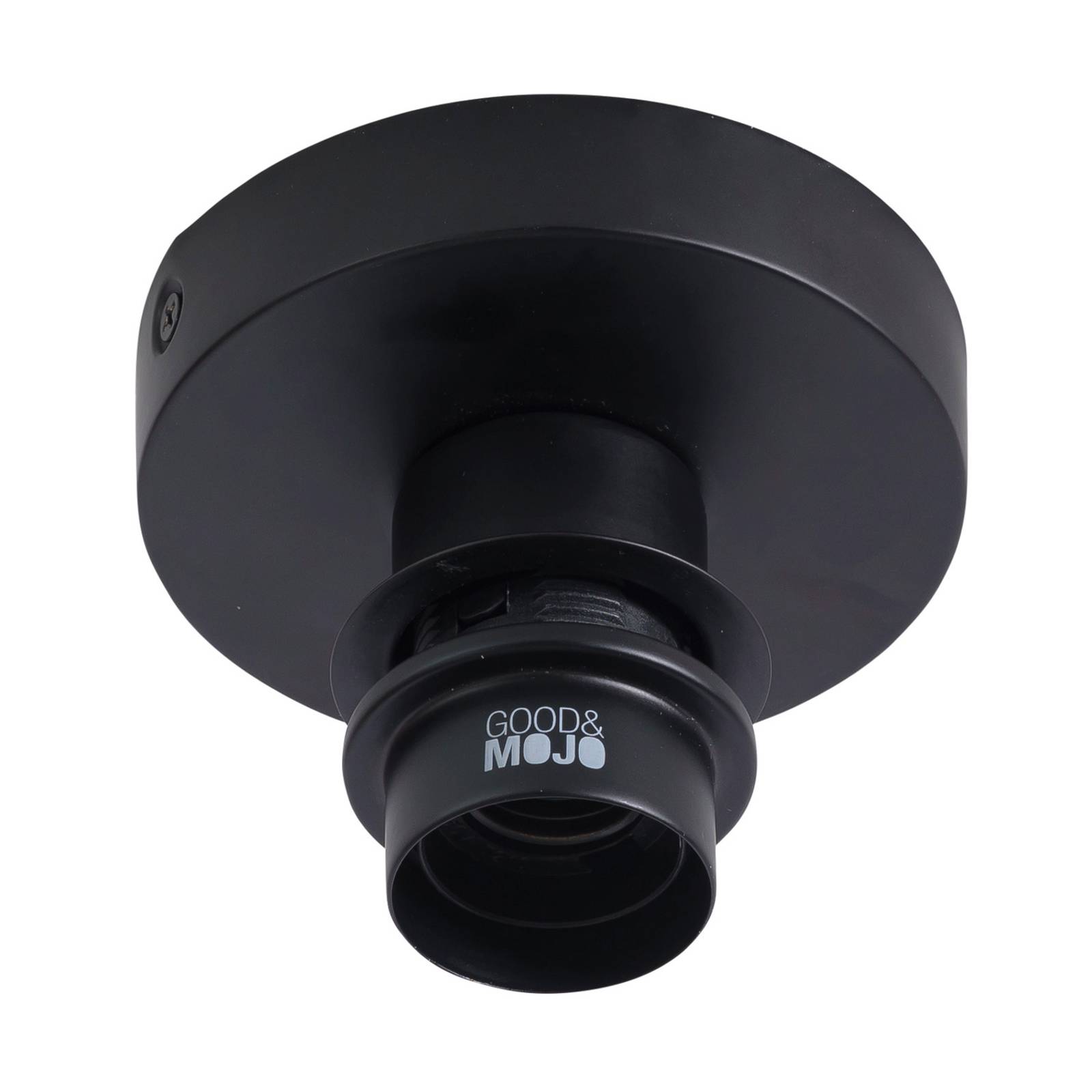 Good & Mojo GOOD MOJO Palawan deka přírodní/černá Ø60cm, Obývací pokoj / jídelna, Bambus, železo, E27, 60W, K: 20cm - Image 4