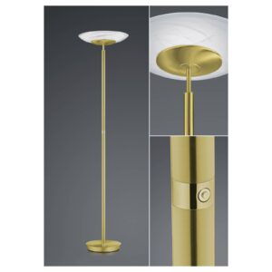 Svítidlo HELL matná mosaz železo/nerezová ocel/alabastrové sklo