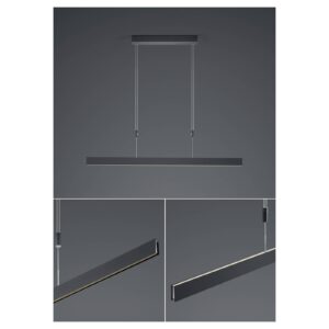 Svítidlo HELL černá železo/nerezová ocel