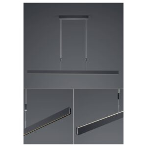 Svítidlo HELL černá železo/nerezová ocel