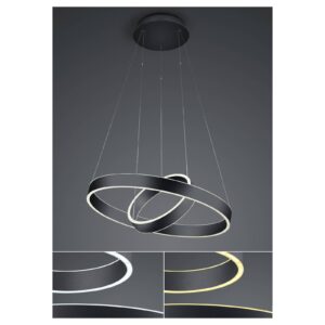 Svítidlo HELL černá železo/nerezová ocel