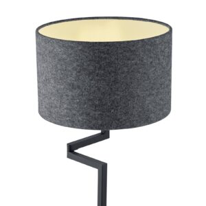 Svítidlo HELL černá/šedá plsť/železo