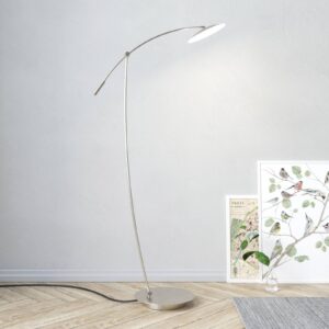 Svítidlo HELL nikl matný/chrom/bílý kov/plast