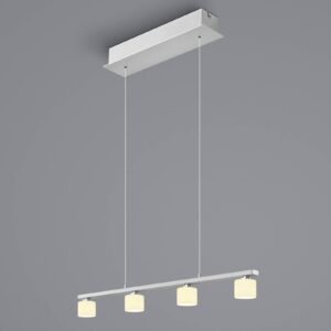 Svítidlo HELL nikl matná/bílá nikl/sklo