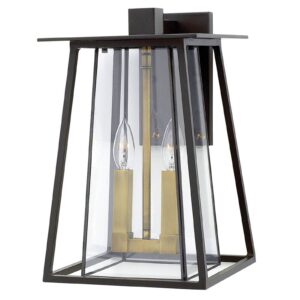 Svítidlo HINKLEY bronz kaštanově hnědá/mosaz/čirá hliník/mosaz/sklo