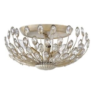 Svítidlo HINKLEY lístkové stříbro/čirá kov postříbřený/křišťál