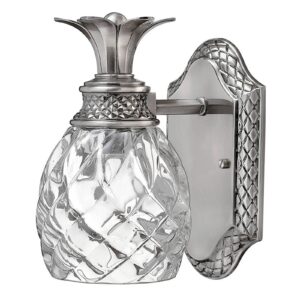 Svítidlo HINKLEY leštěný nikl/antický/čirá kov/foukané sklo