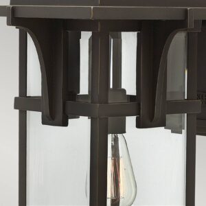 Svítidlo HINKLEY bronz/čirá hliníkový odlitek/sklo