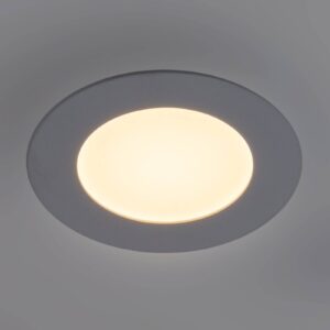 Svítidlo Heitronic stříbrný/bílý hliníkový odlitek