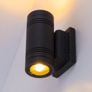 Svítidlo Heitronic antracit hliník/sklo