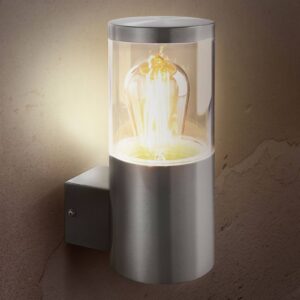 Svítidlo Heitronic nerez/transparentní nerez/plast