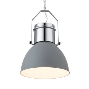 Svítidlo Heitronic šedý/chrom kov/plast