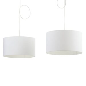 Svítidlo Helestra bílá/chrom kov/chintz