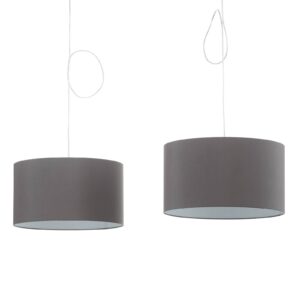 Svítidlo Helestra antracit/chrom kov/chintz